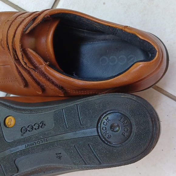Ecco walnut leather loafer Size 41 - Picture 10 of 15